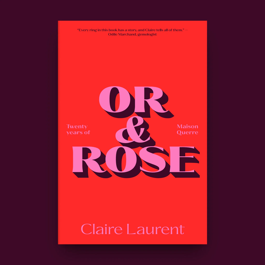 Ques font on a book cover, title in Black with a long drop shadow