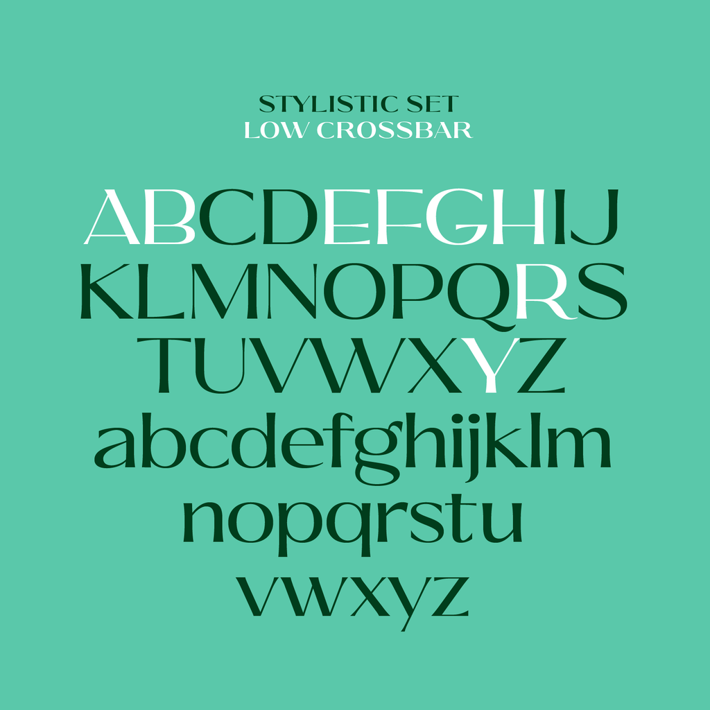 Ques stylistic set with low crossbar
