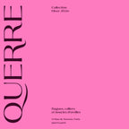 Ques font poster, the brand name set vertically with the QU and RR ligatures