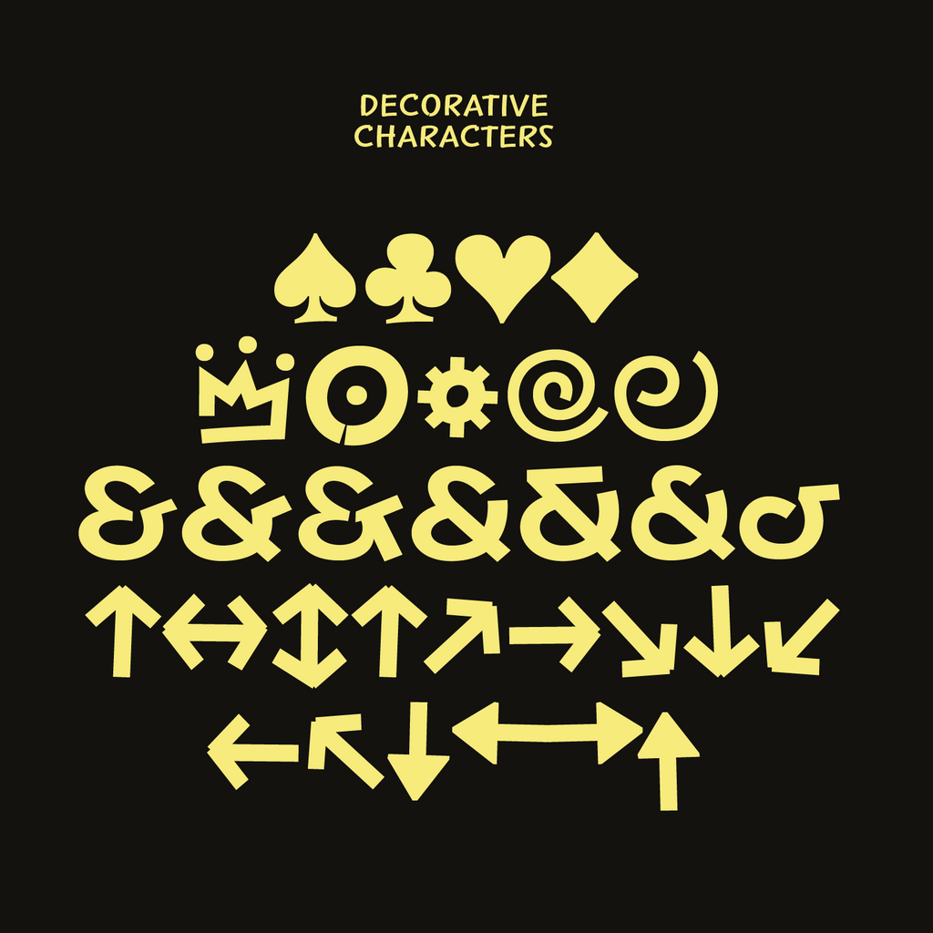decorative characters
