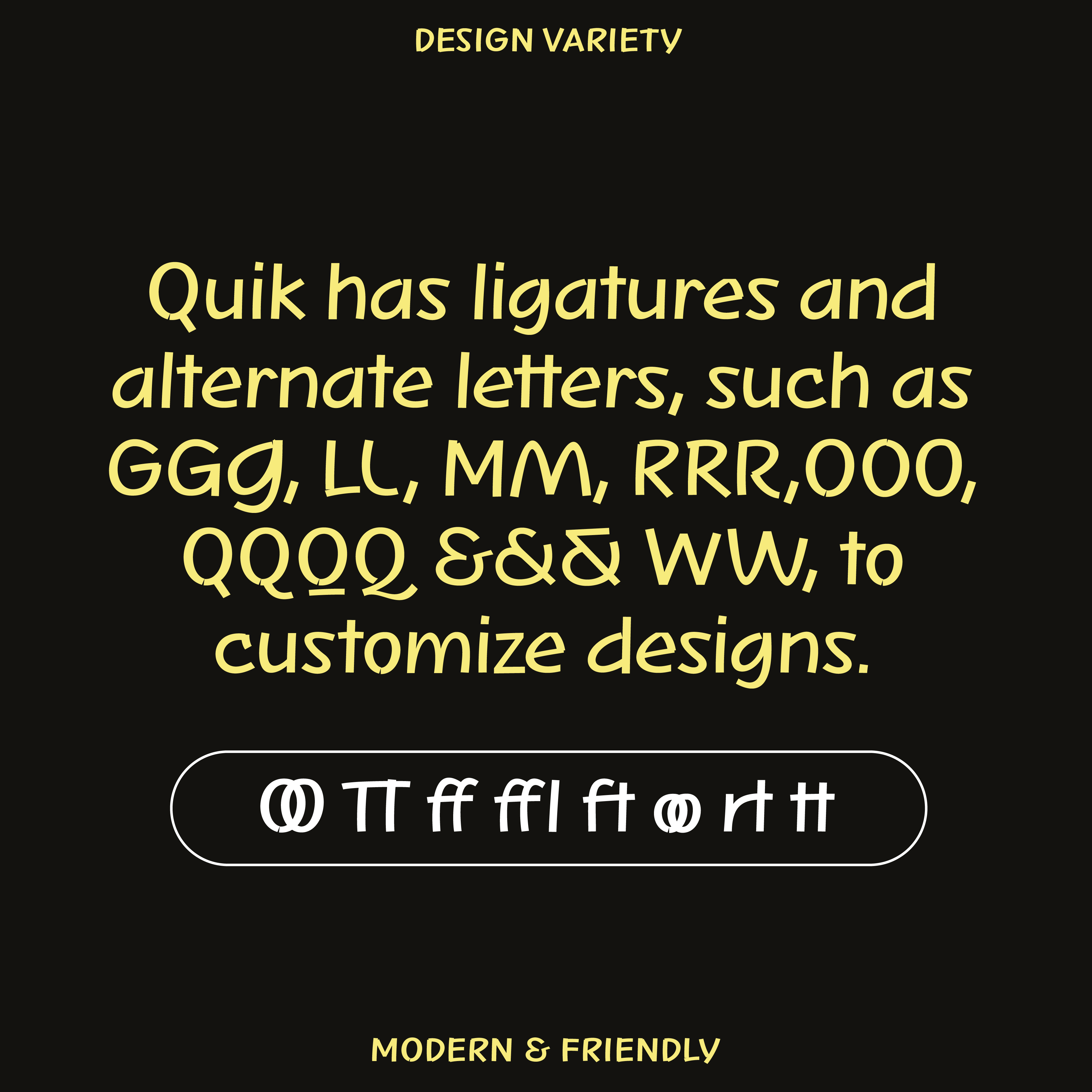 Quik—Marker font for fun crafts, food, sports