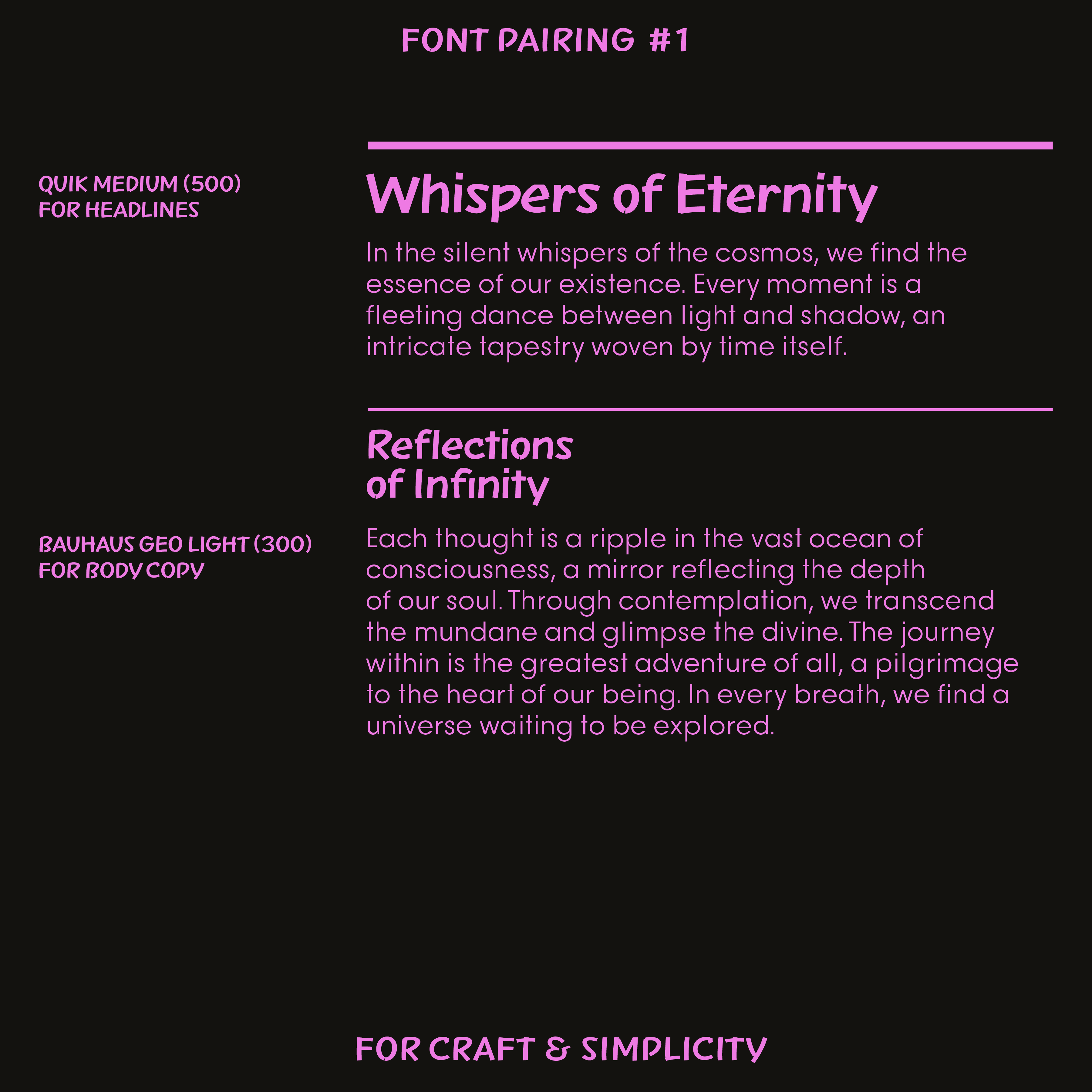 Quik—Marker font for fun crafts, food, sports