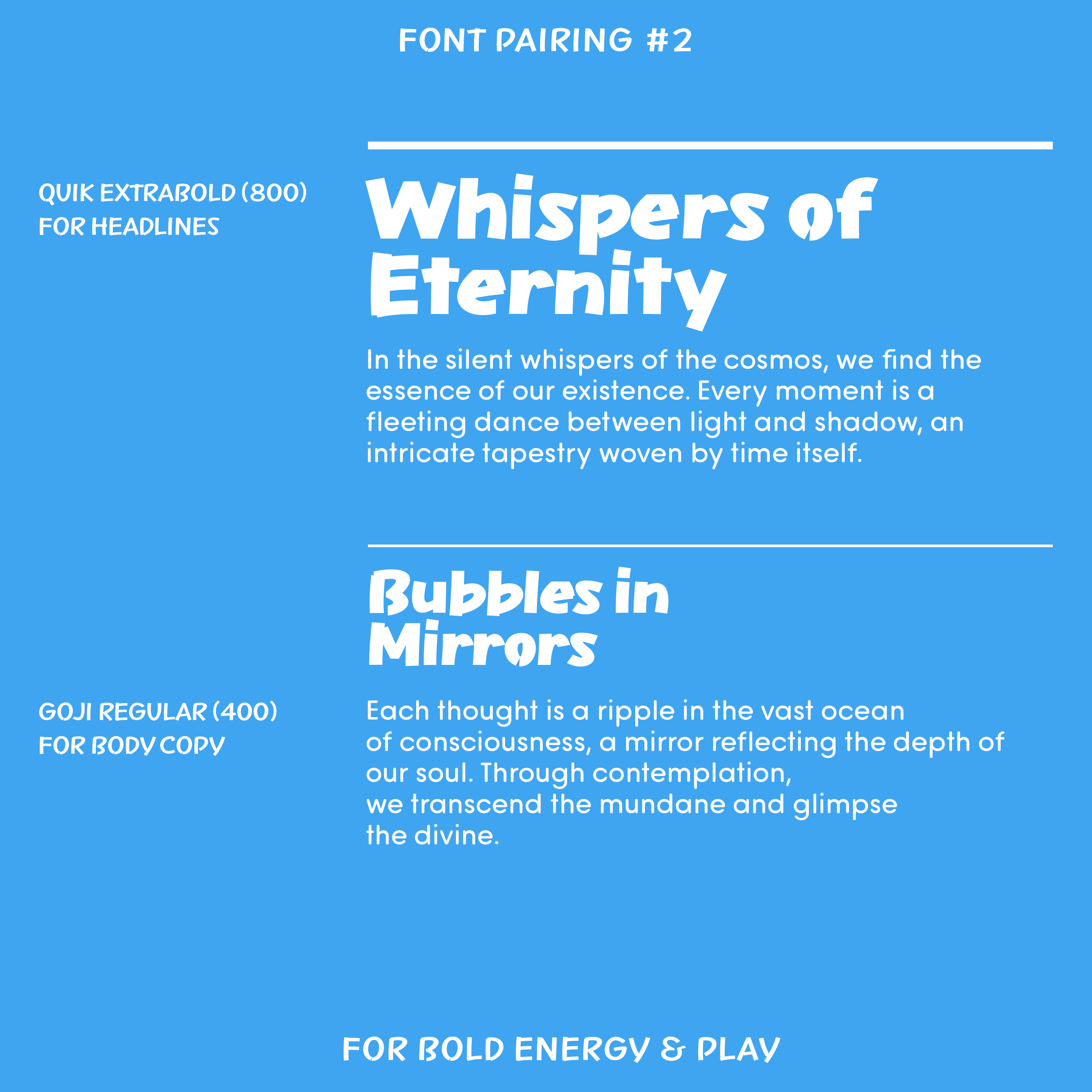 Quik—Marker font for fun crafts, food, sports