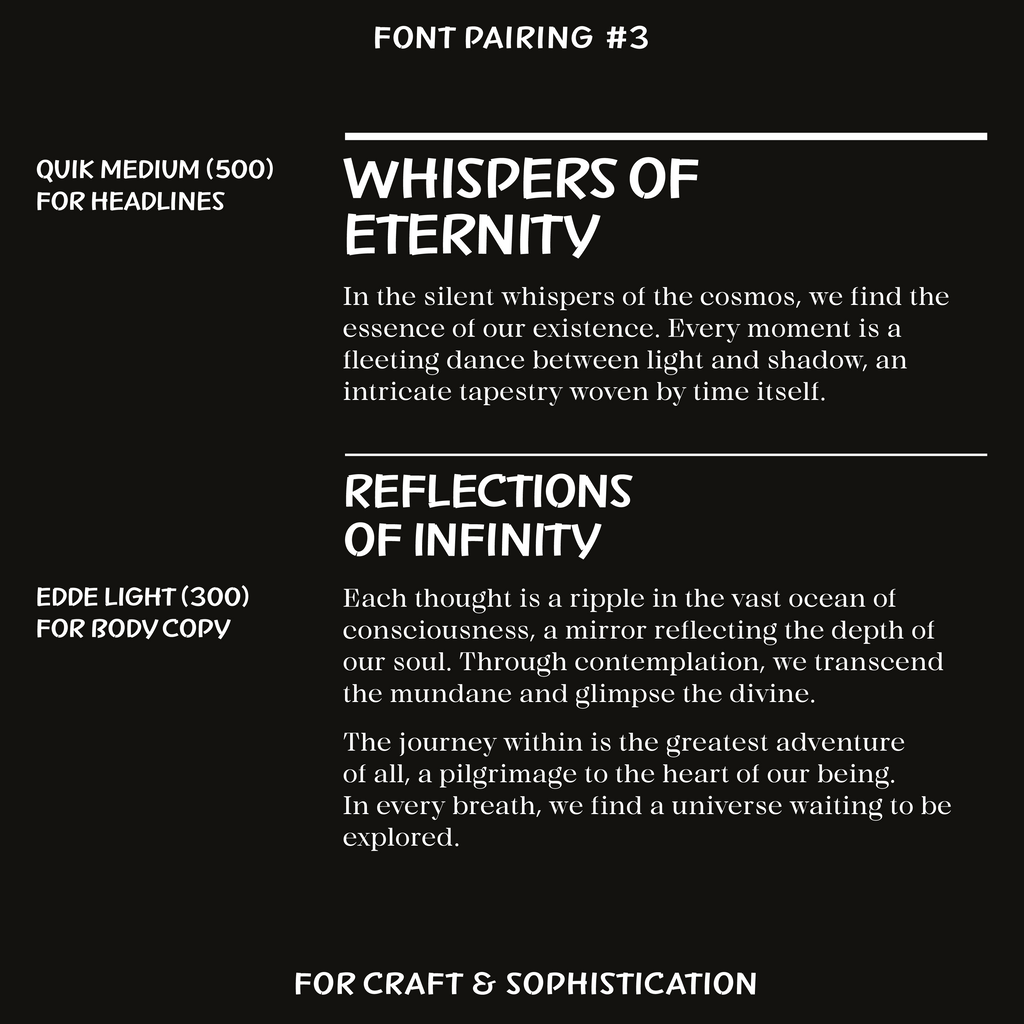 Quik—Marker font for fun crafts, food, sports