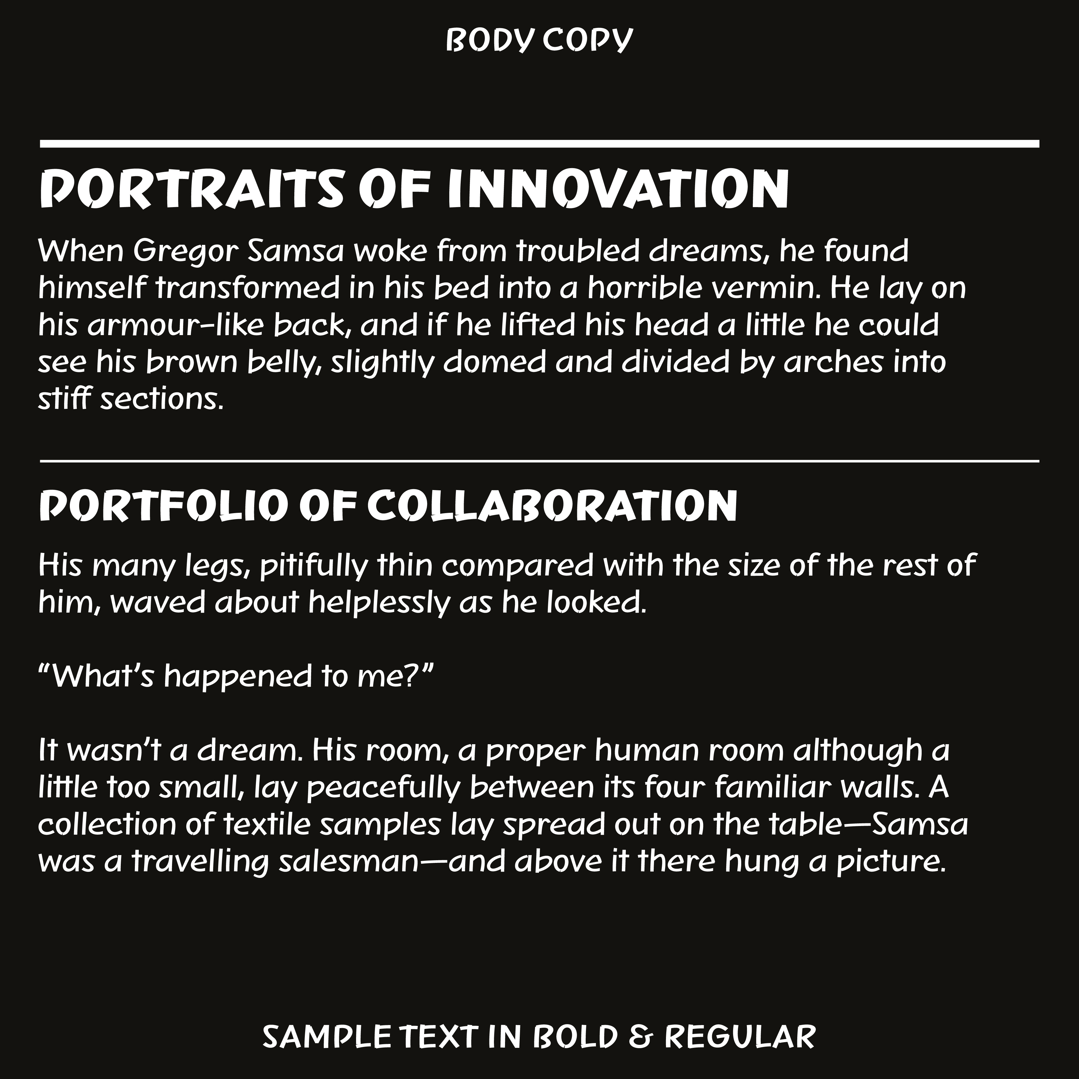 Quik—Marker font for fun crafts, food, sports