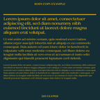 Quil font body copy examples