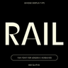 Bauhaus Rail, sans-serif contrast font