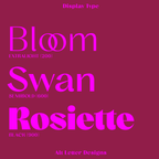 Rati for display use such as wordmark logos