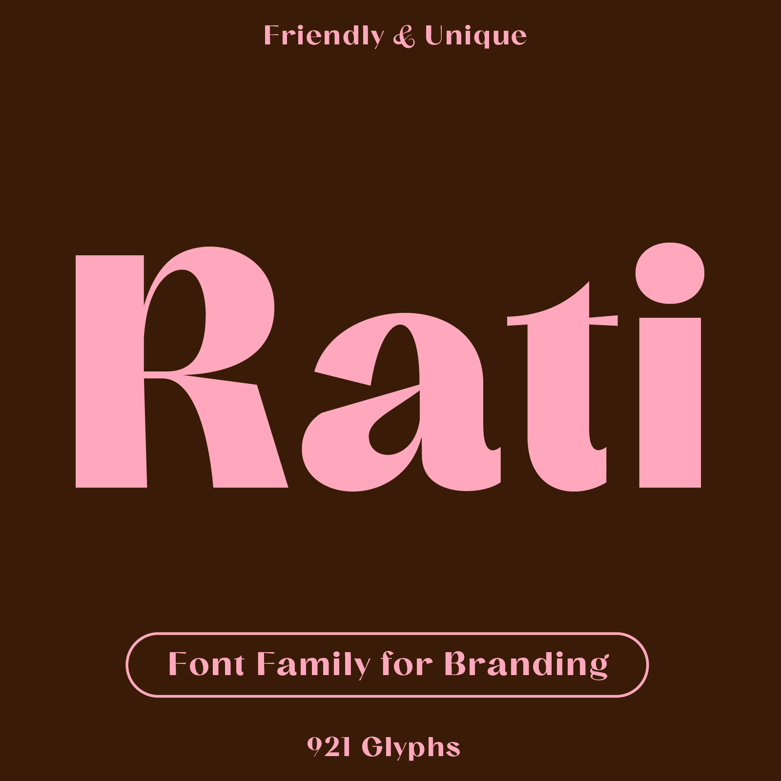 Rati—Friendly, unique sans-serif font for branding – Mojomox