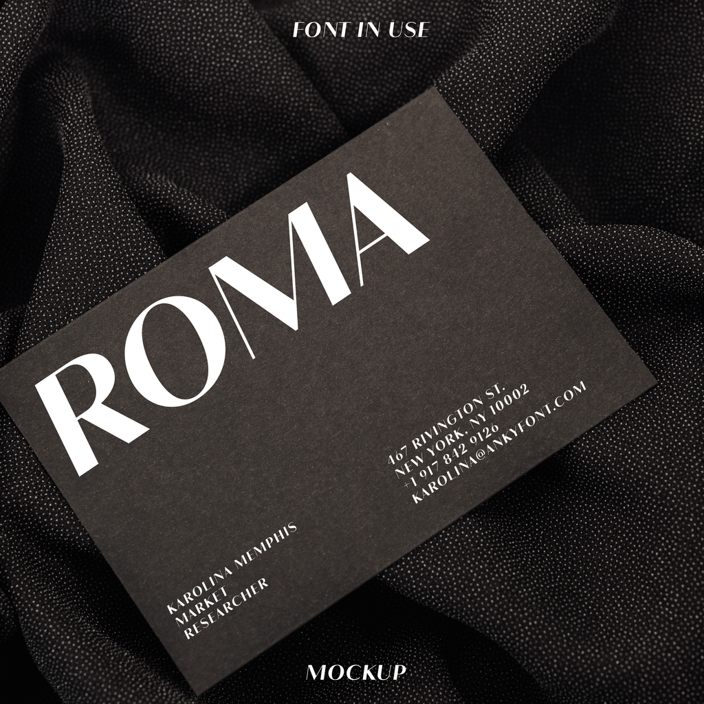 Roma—Sans-serif contrast typeface (OBLIQUE)