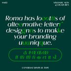 Roma ligatures and letter combinations