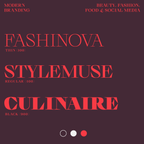 Logo and wordmark examples set in the Rozi elegant sharp serif font