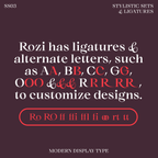 Rozi ligatures and letter combinations