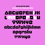 Plox stylistic sets with alternate letterforms