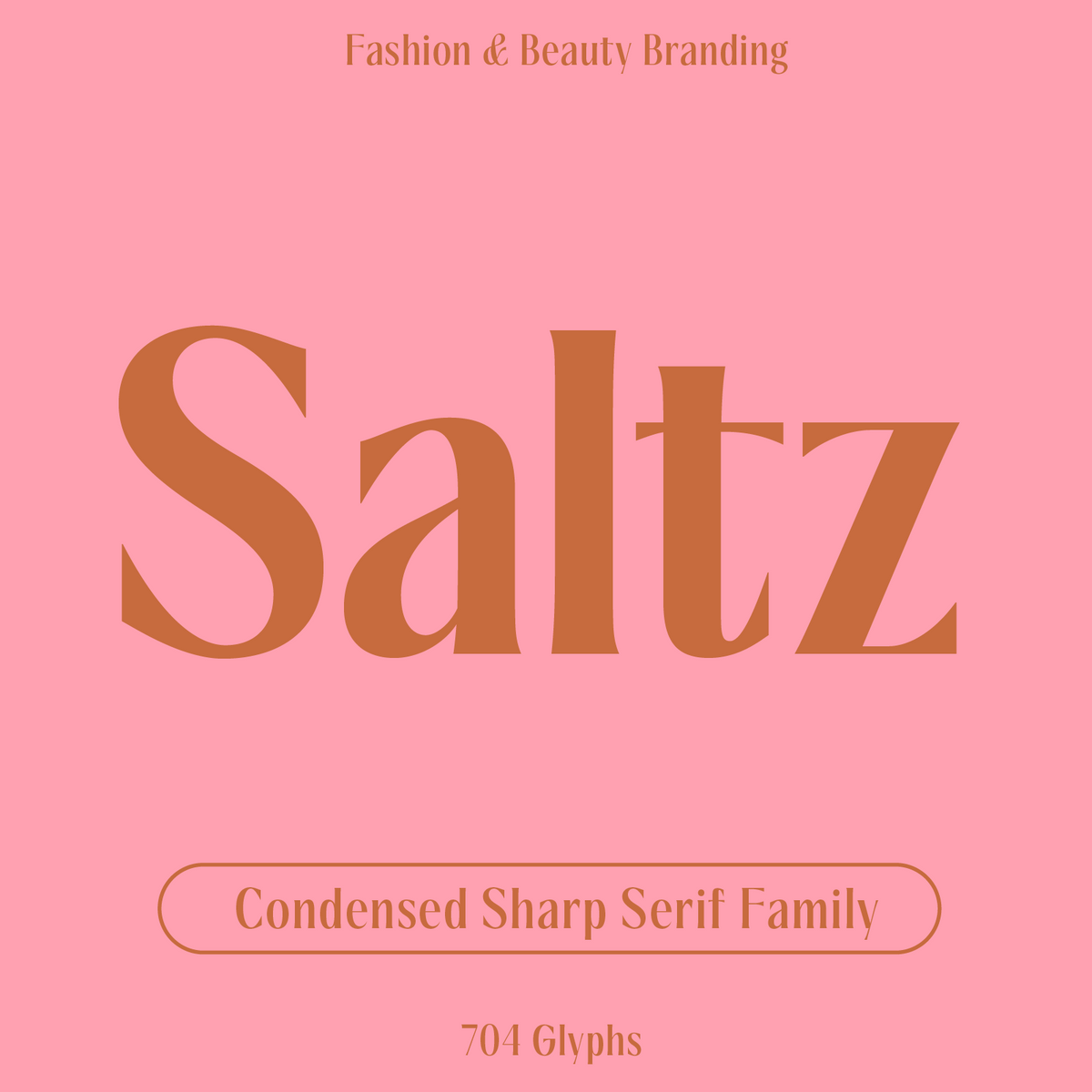 Saltz, Italian-Style Sharp Condensed Serif Font for Fashion & Beauty