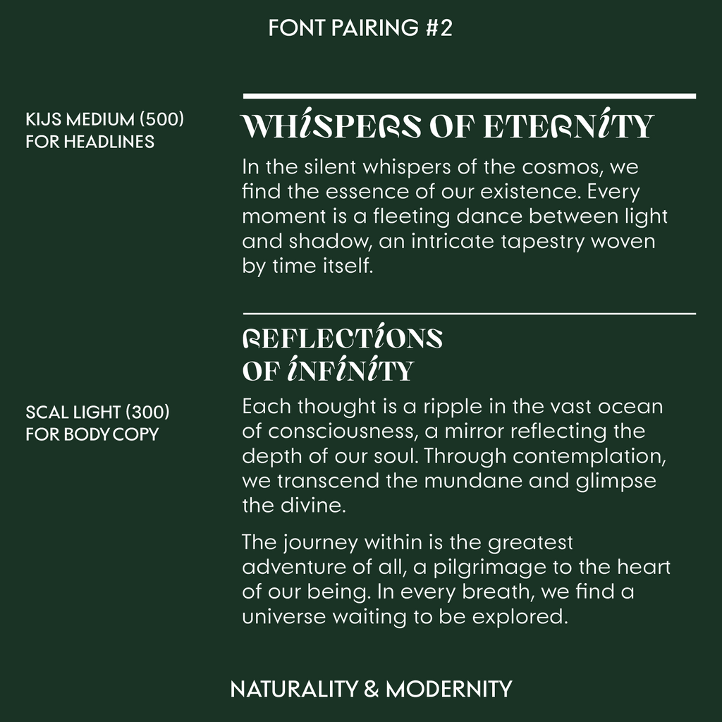 Scal—Futura-inspired font, classy with a modern take