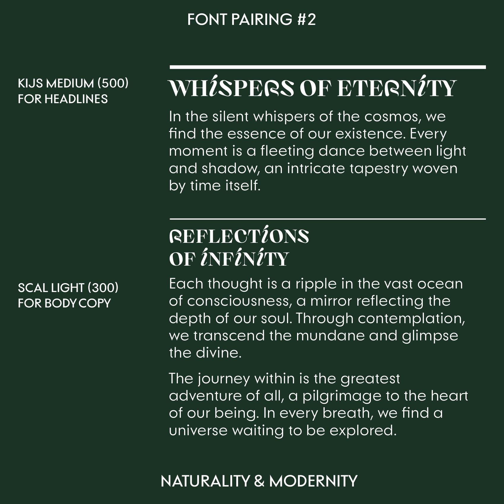 Scal—Futura-inspired font, classy with a modern take