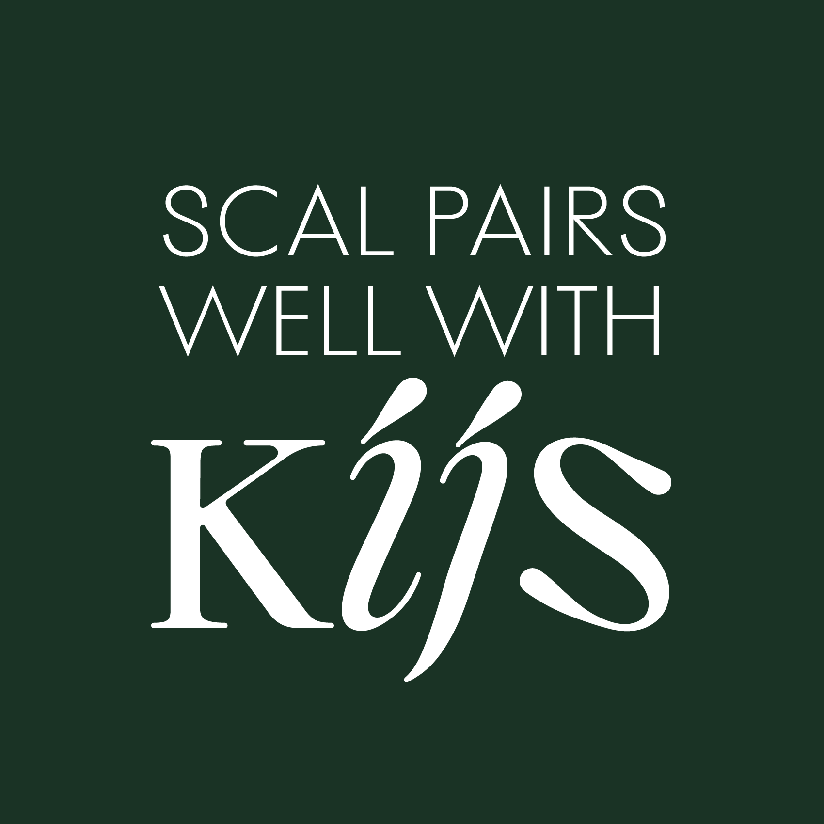 Scal font pairing with Kijs, natural serif font