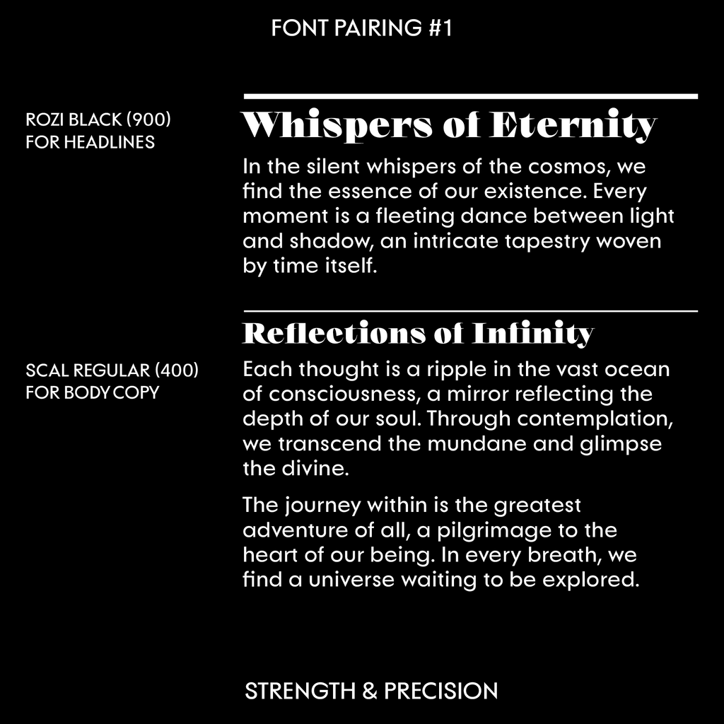 Scal—Futura-inspired font, classy with a modern take