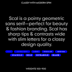geometric, futura-style typeface
