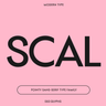Scal, modern pointy font family