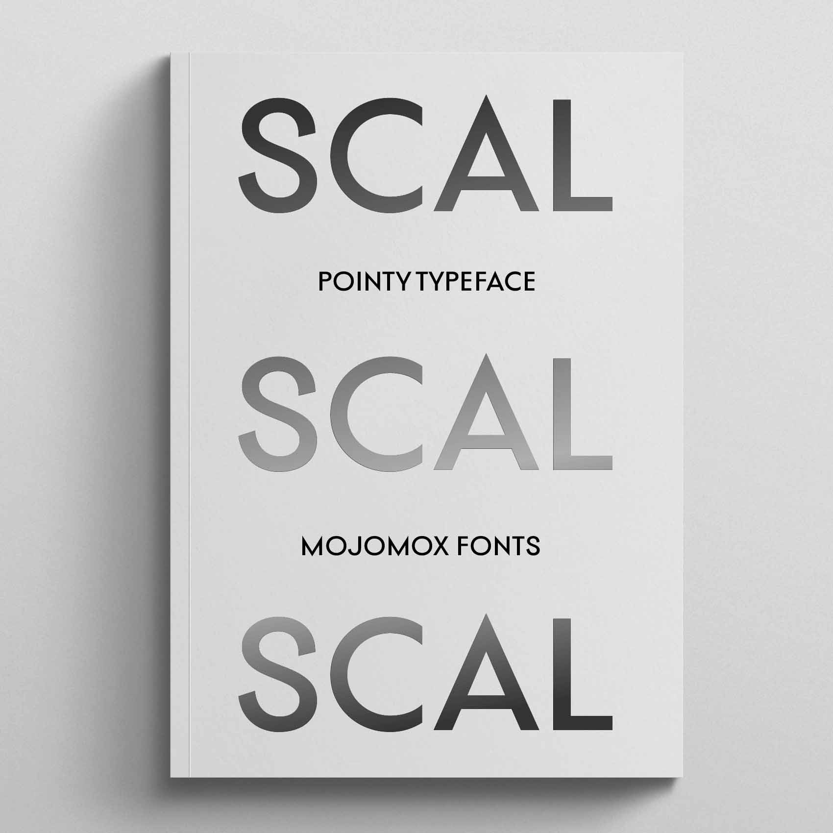 Scal font for book covers