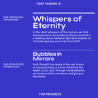Font pairing 1: Slim with Desk, example copy