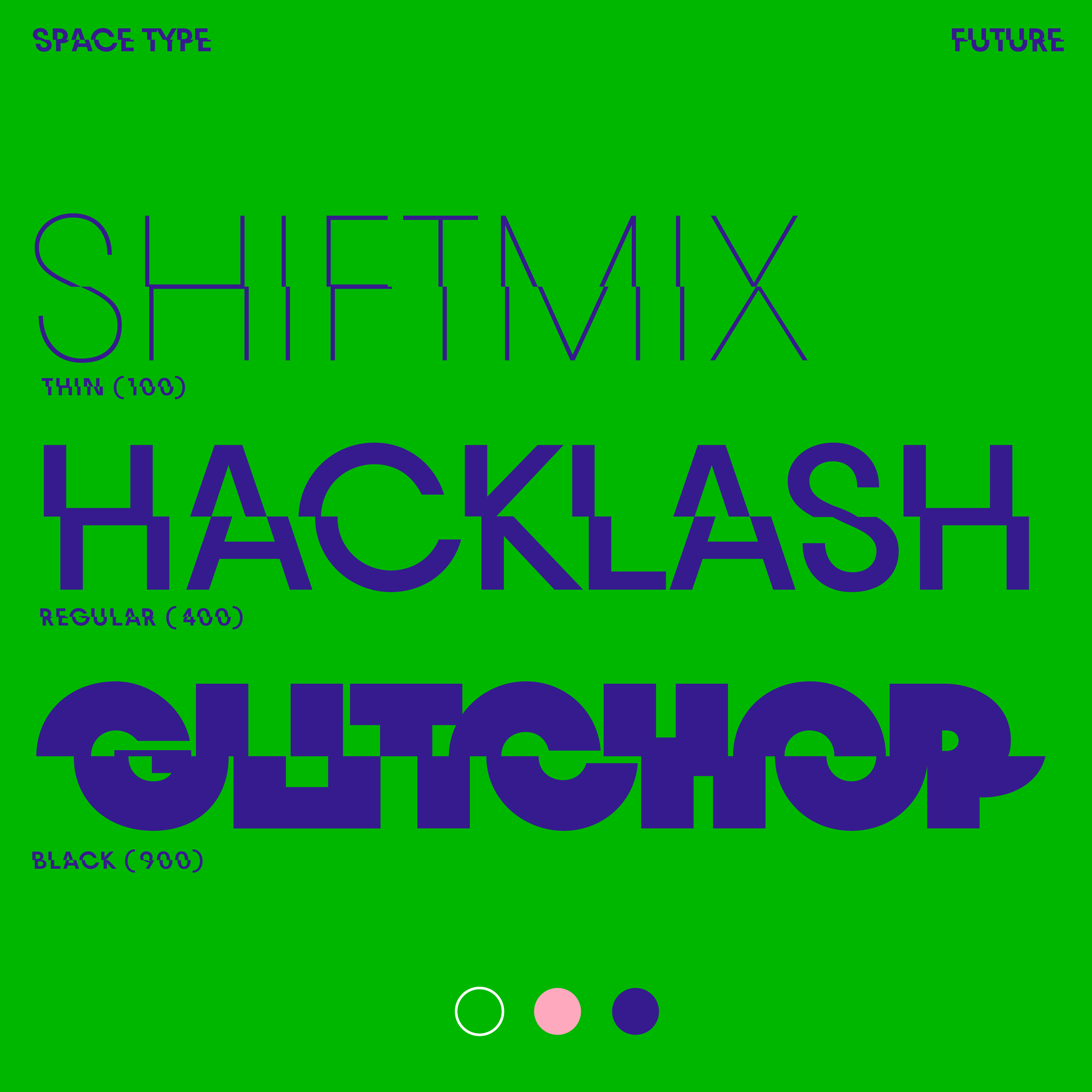 Slye, glitch font logotype examples