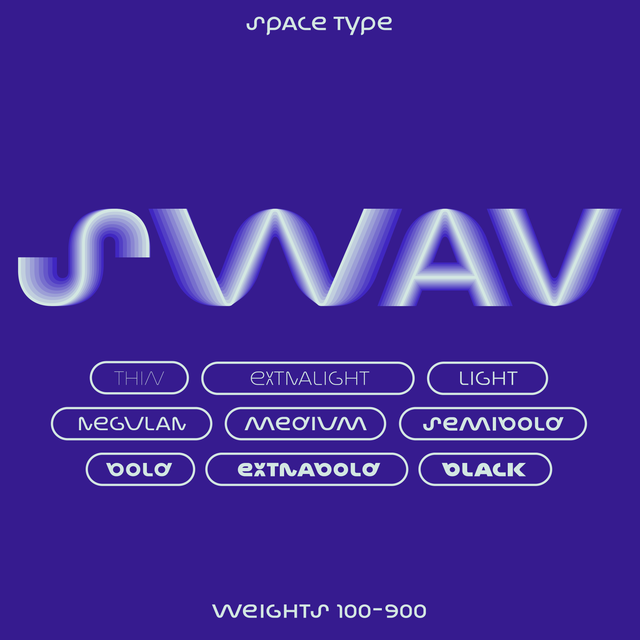 Swav—Wavy, futuristic font for logo design – Mojomox