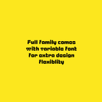 Plox variable font, showing the full weight axis