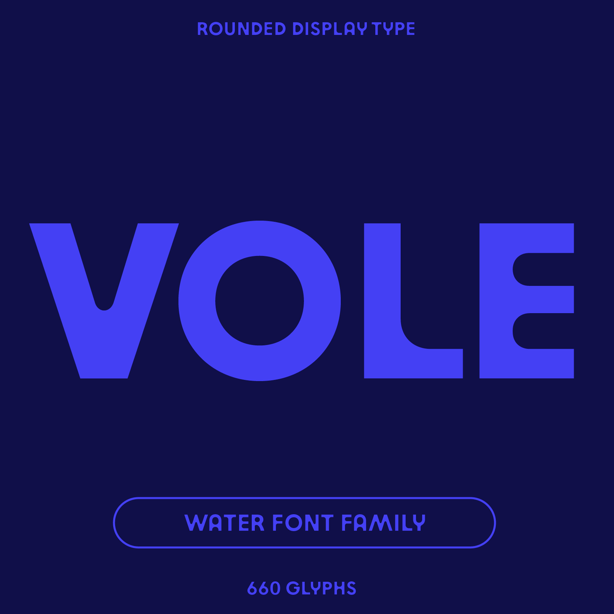 Vole, Modern Geometric Sans-Serif Font with Rounded Counters