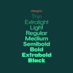 Walnuss expanded serif font weight names stack