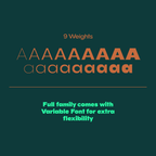 Walnuss expanded serif font weight range samples