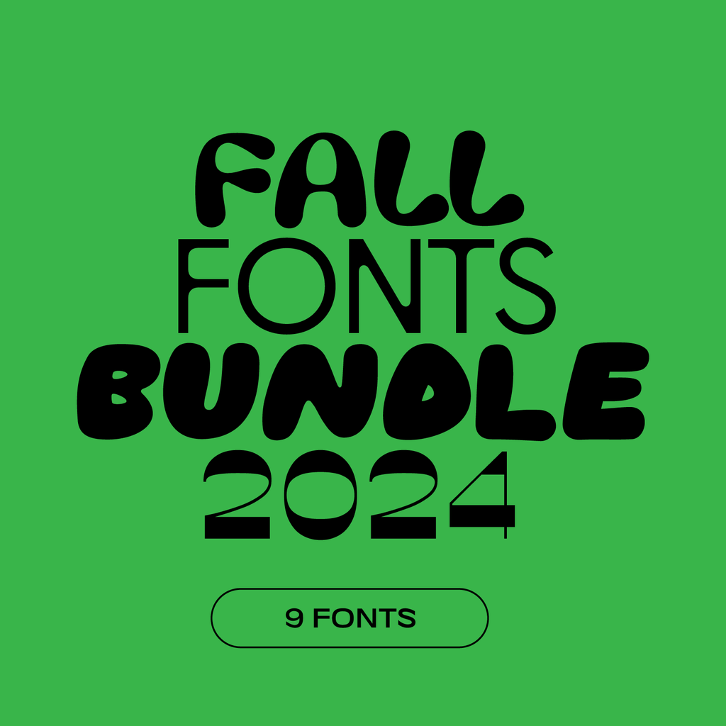 fall fonts bundle for 2024