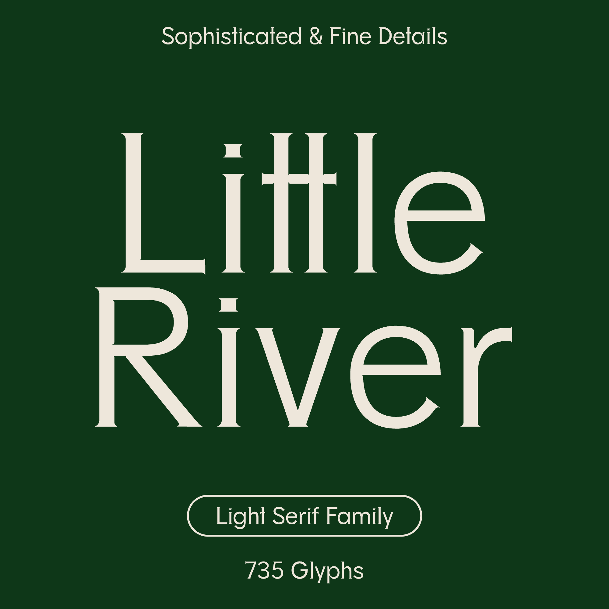 little river sophisticated font brand overview