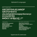 little river sophisticated font character set and language support