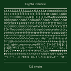 little river sophisticated font glyph coverage overview