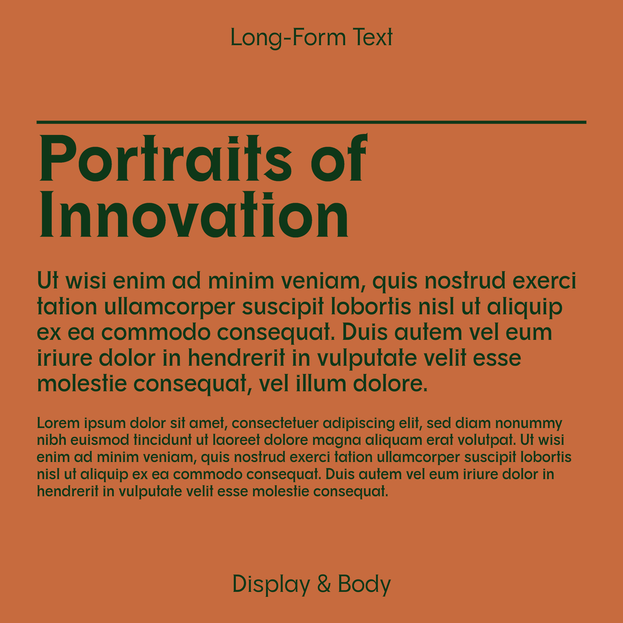 little river sophisticated font paragraph text sample