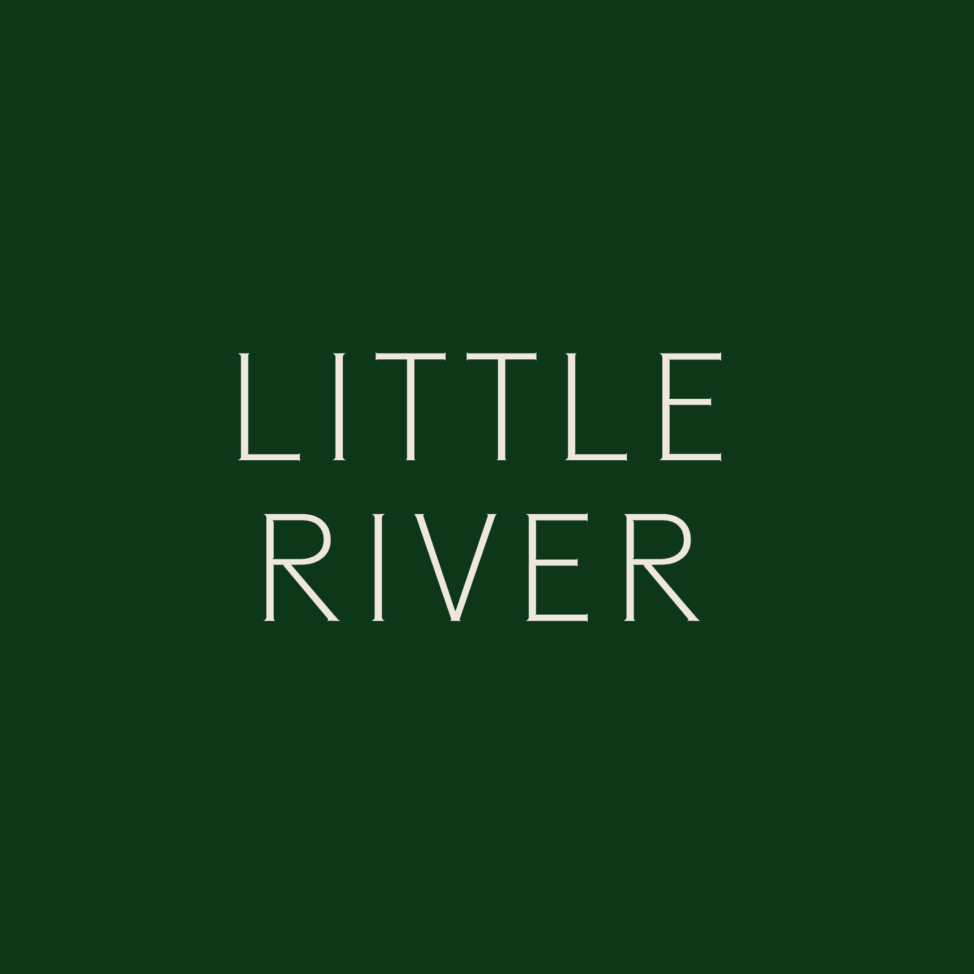 little river sophisticated font uppercase letter spacing