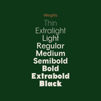 little river sophisticated font weight names stack