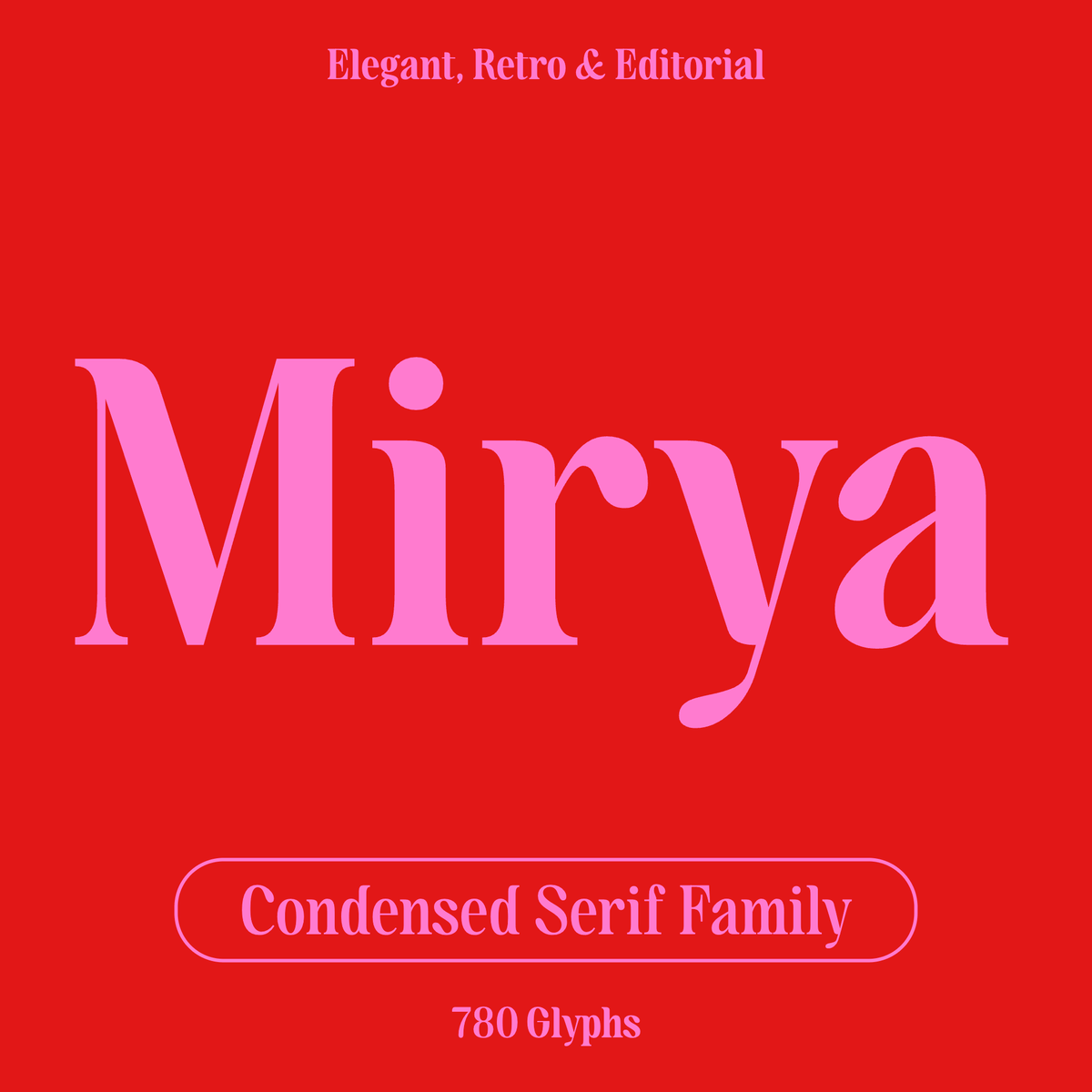 mirya soft condensed serif font brand overview