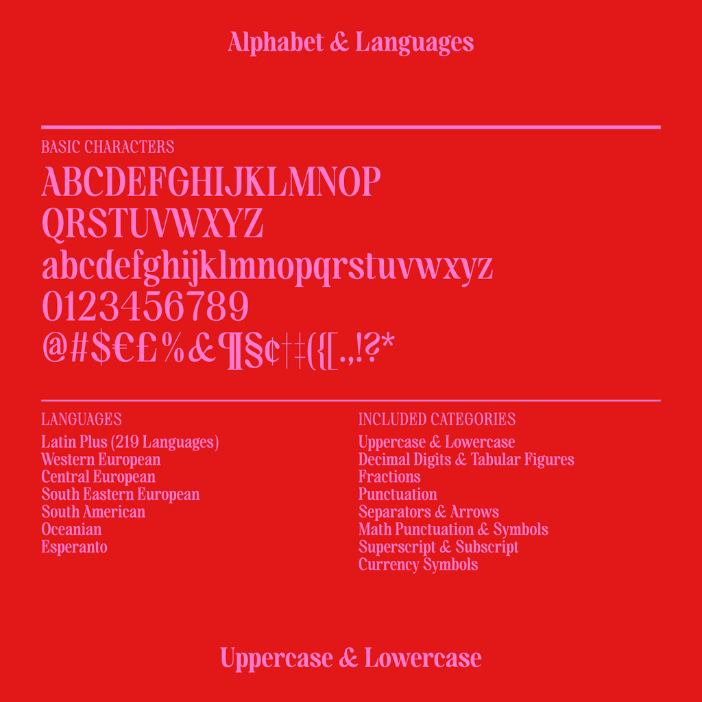 mirya soft condensed serif font character set and language support