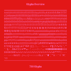 mirya soft condensed serif font glyph coverage overview