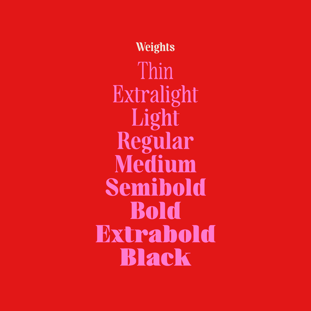 mirya soft condensed serif font weight names stack