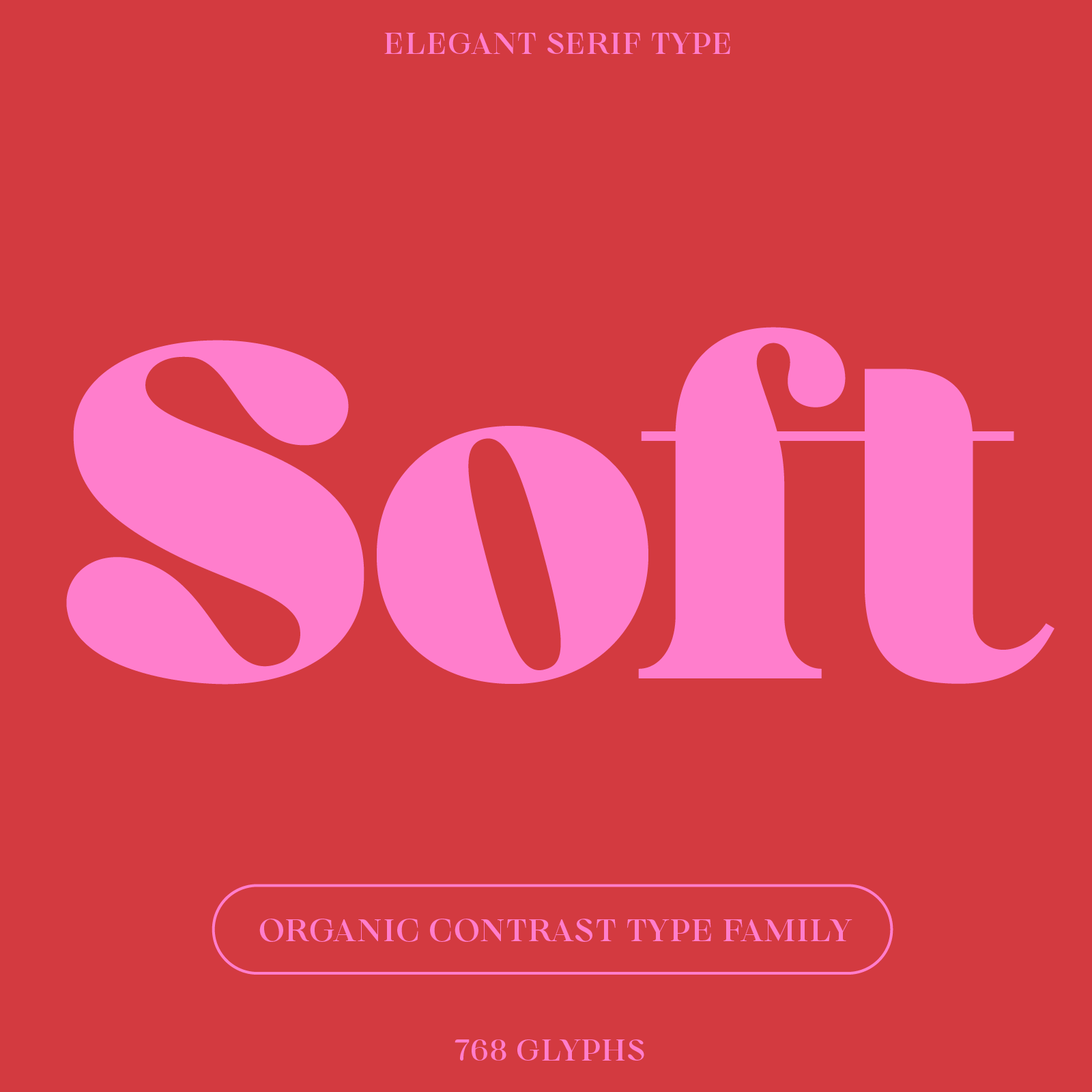 Bauhaus Soft, organic contrast serif font