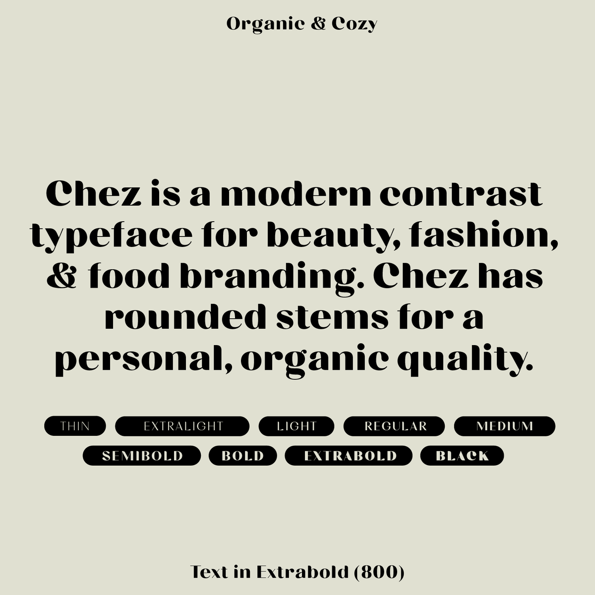 Bauhaus Chez, Rounded High-Contrast Font for Beauty Brands – Mojomox