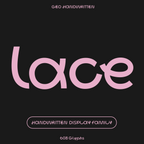 Bauhaus Lace, handwritten geometric type