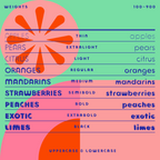 Loco font weights, from Thin to Black