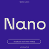 Nano, science and tech font family