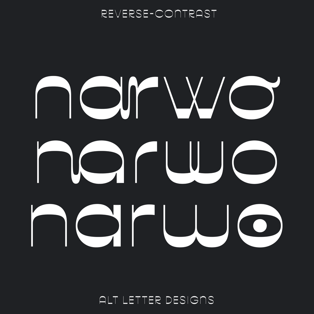 Pout font alt letter designs